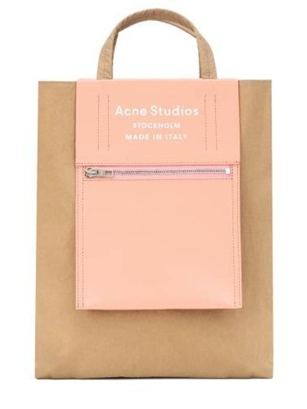 Logo Canvas Baker Out Medium Tote Bag Pink Beige - ACNE STUDIOS - BALAAN 2