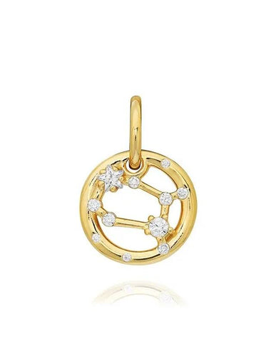 Gemini Zodiac Dangle Bracelet Charm Gold - PANDORA - BALAAN 1