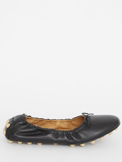 Bubble Leather Ballerina Black - TOD'S - BALAAN 2