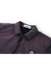 Seersucker Nylon Overshirt Jacket Purple - STONE ISLAND - BALAAN 5