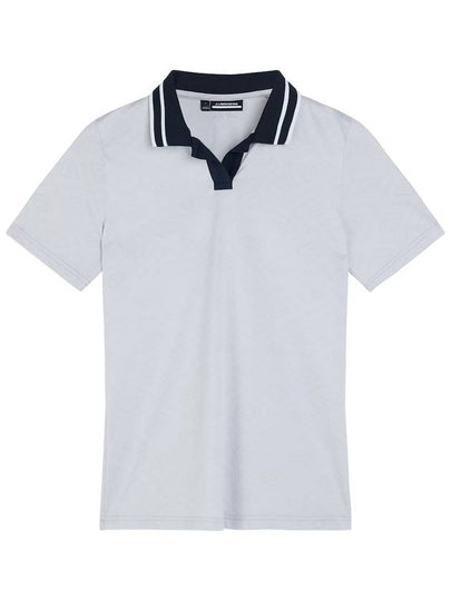 Women's Sammy Short Sleeve Polo Shirt Cloud White - J.LINDEBERG - BALAAN 2