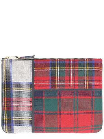 Comme Des Garçons Tartan Motif Flat Clutch - COMME DES GARCONS - BALAAN 1