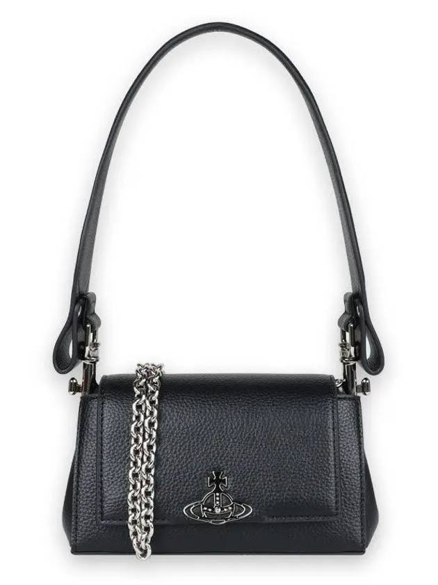 ORB Logo Shoulder Bag Black - VIVIENNE WESTWOOD - BALAAN 3