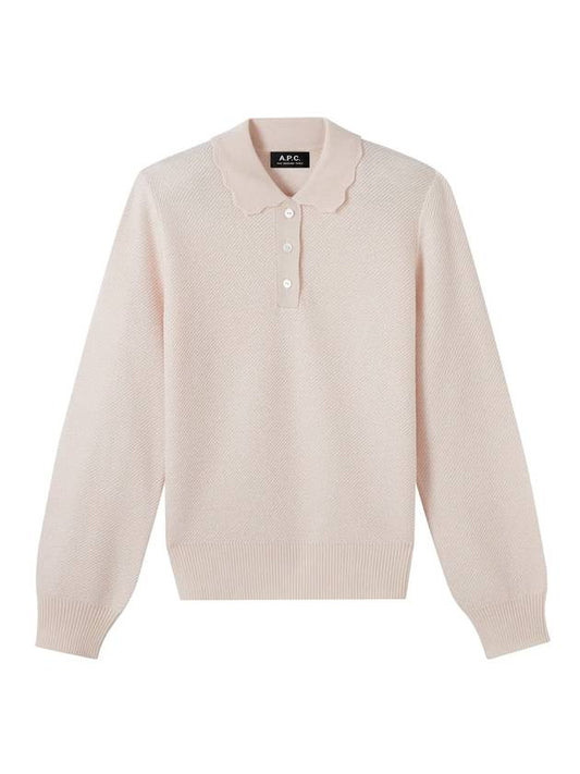 Women's Olivia Long Sleeve PK Shirt Pink - A.P.C. - BALAAN.