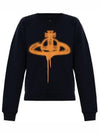 Spray ORB Raglan Sweatshirt Navy - VIVIENNE WESTWOOD - BALAAN 2