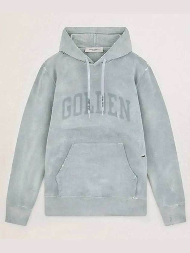 Golden Goose Lettering Logo Hoodie Cool Grey - GOLDEN GOOSE - BALAAN 2