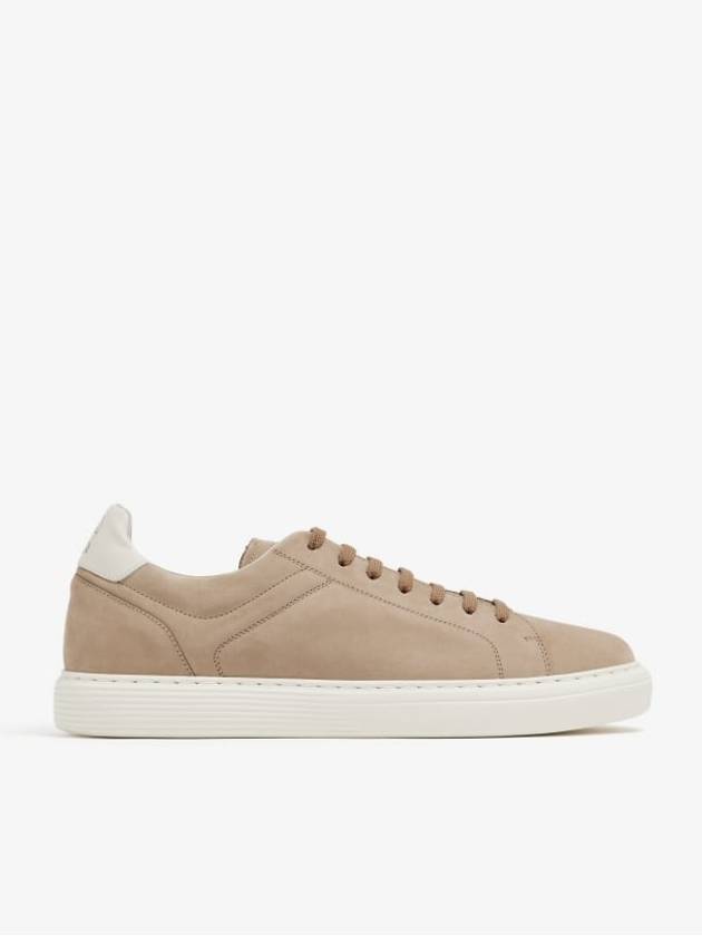 Suede Low Top Sneakers Beige - BRUNELLO CUCINELLI - BALAAN 2