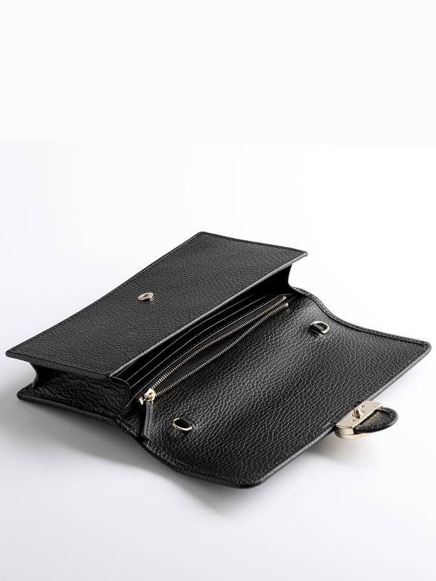 GG Interlocking Chain Strap Cross Bag Black - GUCCI - BALAAN 5