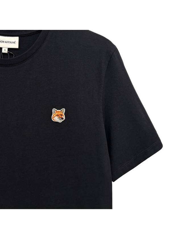 Fox Head Patch Classic Short Sleeve T-Shirt Black - MAISON KITSUNE - BALAAN 4