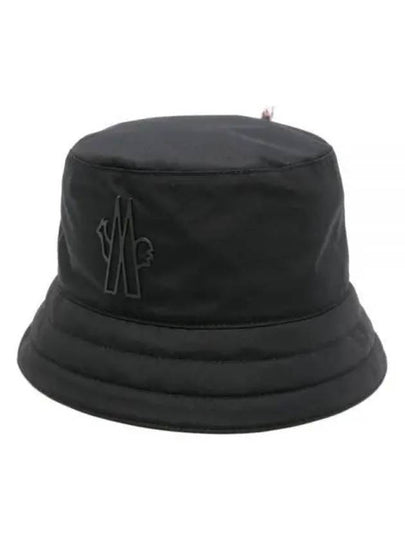 Grenoble Logo Applique Bucket Hat Black - MONCLER - BALAAN 2