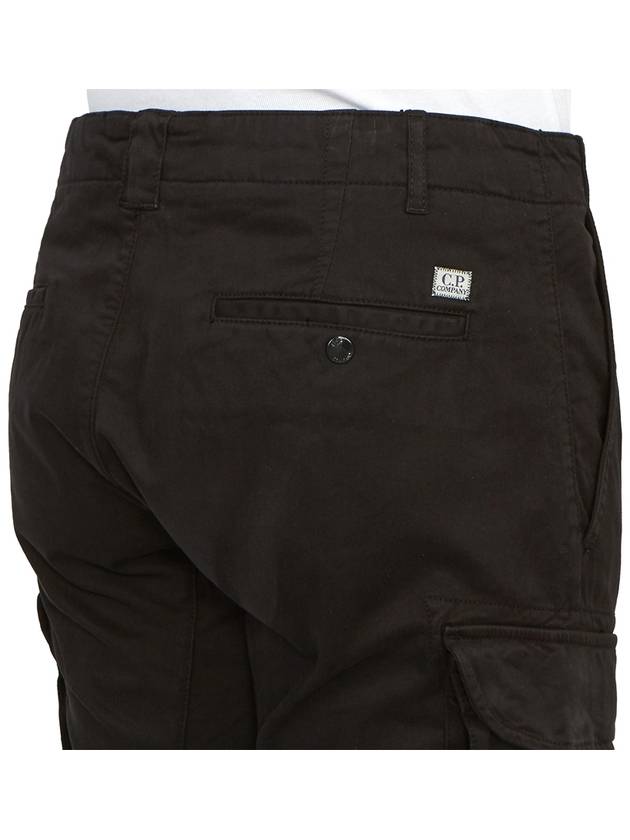 Stretch Satin Cargo Straight Pants Black - CP COMPANY - BALAAN 11