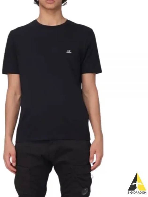 30/1 Jersey Logo Short Sleeve T-Shirt Black - CP COMPANY - BALAAN 2