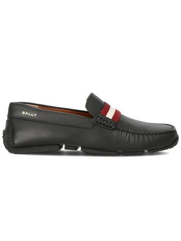 Pilot Leather Driving Shoes Black - BALLY - BALAAN 1