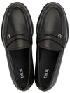 Granville Oblique Leather Loafer Black - DIOR - BALAAN 3