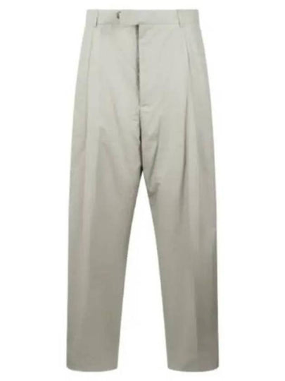 Silk Cotton Pleated Slacks Beige - DIOR - BALAAN 2