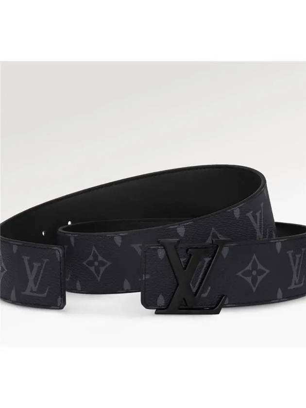 LV Initiales Monogram 40mm Leather Belt Black - LOUIS VUITTON - BALAAN 5