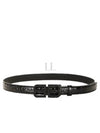 BB Hourglass Leather Belt Black - BALENCIAGA - BALAAN 2