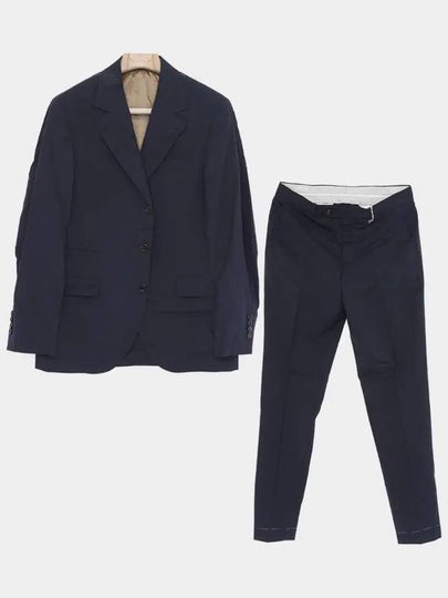 Wool Silk Suit Set Navy - BRUNELLO CUCINELLI - BALAAN 2