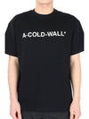 Men s Essential Logo Short Sleeve Black ACWMTS092 - A-COLD-WALL - BALAAN 2