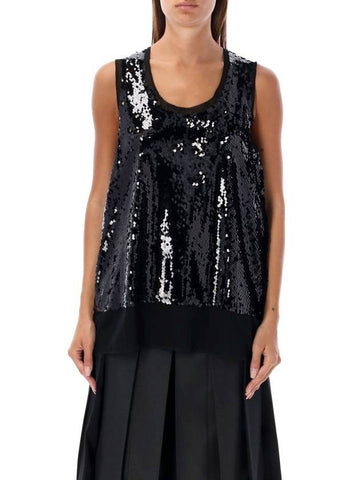 Comme Des Garçons Sequin Tank Top - COMME DES GARCONS - BALAAN 1