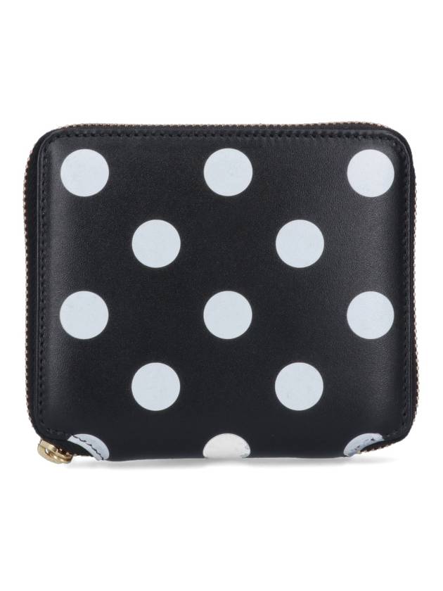 Polka Dot Zipper Halfwallet Black - COMME DES GARCONS WALLET - BALAAN 2