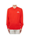 Golf Gus Crew Neck Knit Top Fiery Red - J.LINDEBERG - BALAAN 1