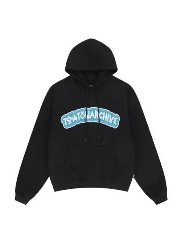 toe archive college logo hoodie black - TOWTOW.ARCHIVE - BALAAN 1