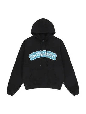 toe archive college logo hoodie black - TOWTOW.ARCHIVE - BALAAN 1