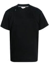 Crewneck Short Sleeve T-Shirt Black - ALEXANDER MCQUEEN - BALAAN 1