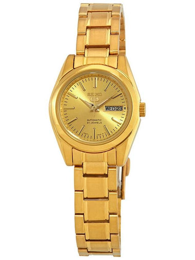 Seiko Series 5 Automatic Gold Dial Ladies Watch SYMK20 - SEIKO - BALAAN 1