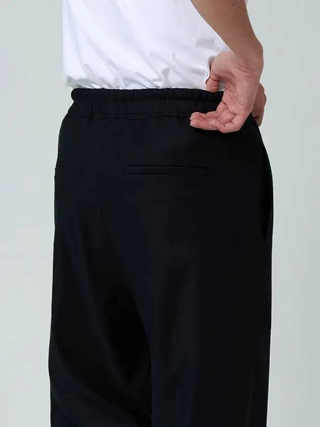 MEN basic comfort fit pants - PINBLACK - BALAAN 3