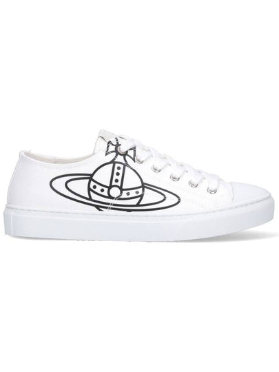 ORB Logo Low Top Sneakers White - VIVIENNE WESTWOOD - BALAAN 2