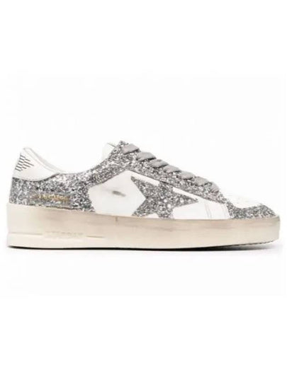 Stardan Glitter Low Top Sneakers Silver - GOLDEN GOOSE - BALAAN 2