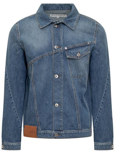 Twisted Denim Jacket Blue - JW ANDERSON - BALAAN 2