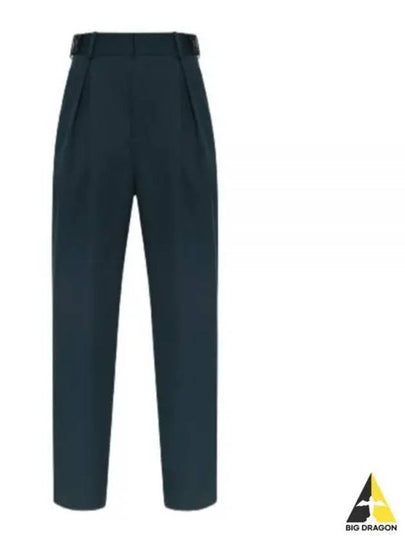 Wool Straight Pants Green - BOTTEGA VENETA - BALAAN 2