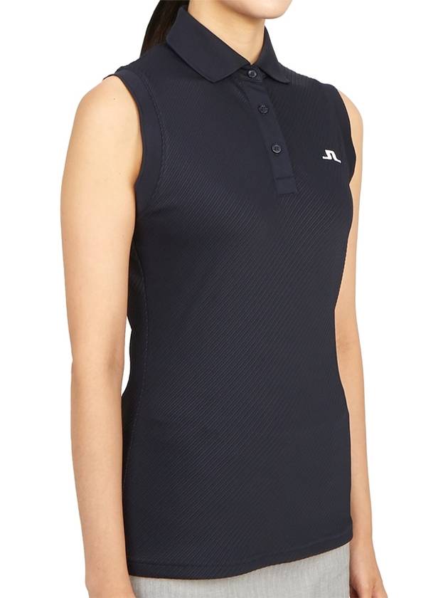 Women's Golf Lare Sleeveless Top Navy - J.LINDEBERG - BALAAN 4