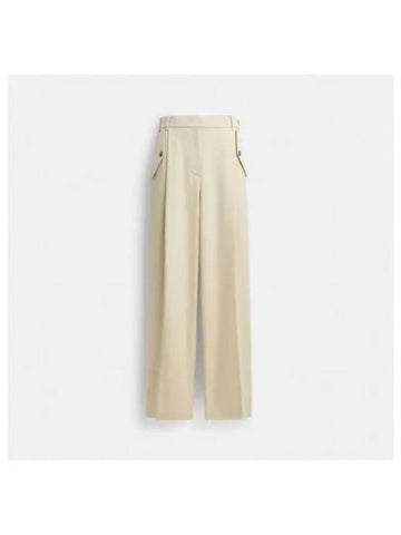 Tailored Straight Pants Khaki - COACH - BALAAN 1