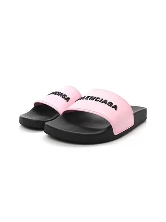 Logo Pool Slippers Pink - BALENCIAGA - BALAAN 2