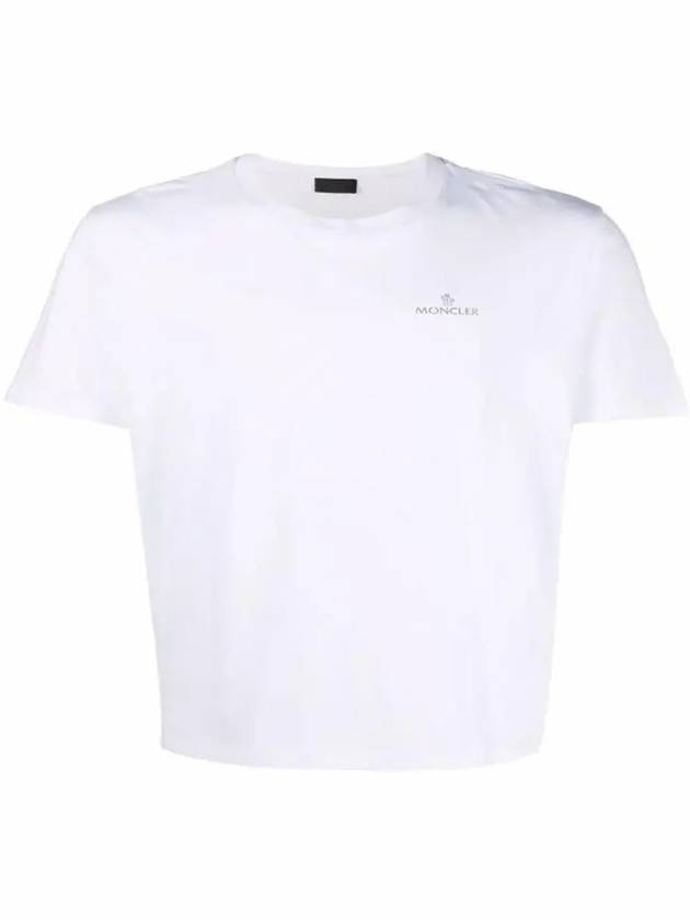 Logo Short Sleeve T-Shirt White - MONCLER - BALAAN 3