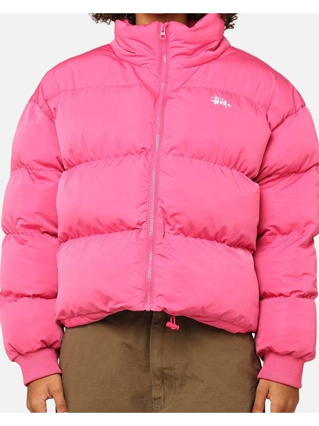 Graffiti Crop Puffer Padded Bubblegum - STUSSY - BALAAN 4