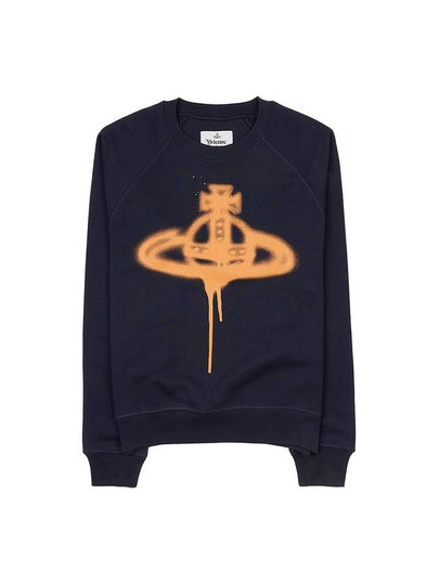 Spray ORB Raglan Sweatshirt Navy - VIVIENNE WESTWOOD - BALAAN 2