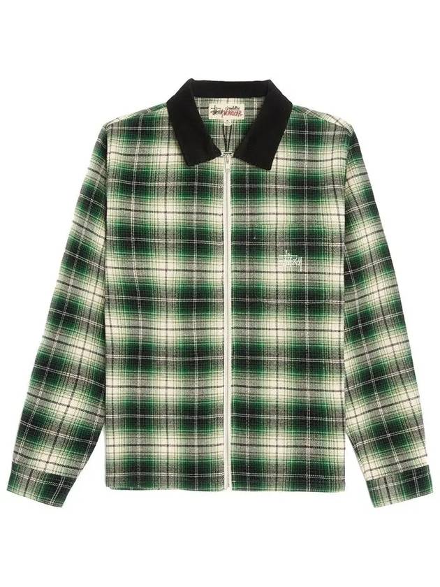 Corduroy Frank Check Shirt Jacket 1110209 BLACK - STUSSY - BALAAN 1