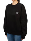 Women's Back Logo Sweatshirt Black - WOOYOUNGMI - BALAAN 6