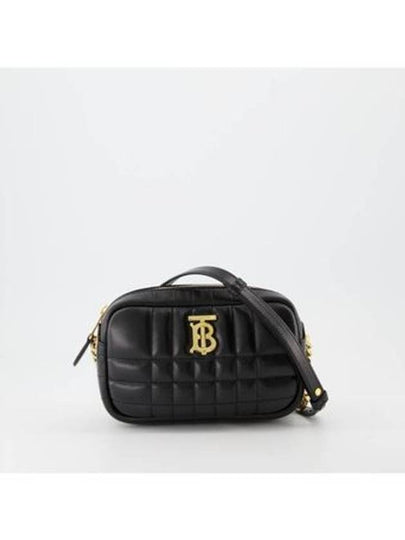 Quilted Leather Mini Lola Camera Shoulder Bag Black - BURBERRY - BALAAN 2