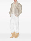 Eriana Reversible Suede Lambskin Leather Single Coat Chalk - ISABEL MARANT - BALAAN 7