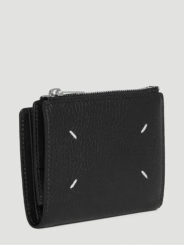 Maison Margiela 4bar stitch grain leather tree fold wallet medium wallet - MAISON MARGIELA - BALAAN 4