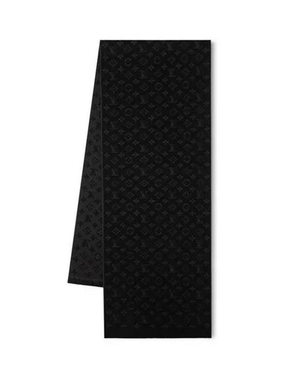 Monogram Classic Wool Scarf Black - LOUIS VUITTON - BALAAN 2