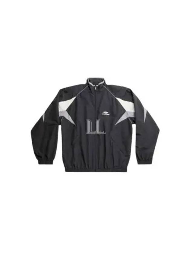 3B Sports Icon Medium Fit Track Jacket Black - BALENCIAGA - BALAAN 2