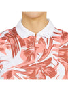 Women's Evelina Print Polo Shirt Pink - J.LINDEBERG - BALAAN 7