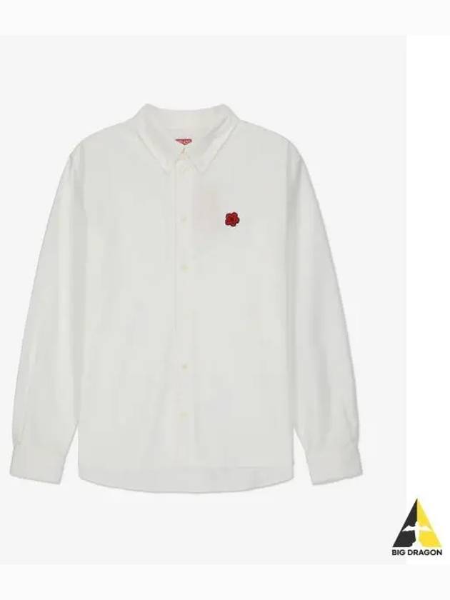 Boke Flower Long Sleeve Shirt White - KENZO - BALAAN 2